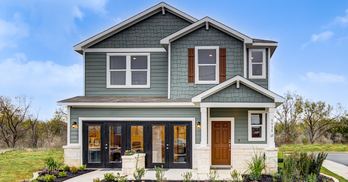 Mixed-Materials Farmhouse Exterior&nbsp;