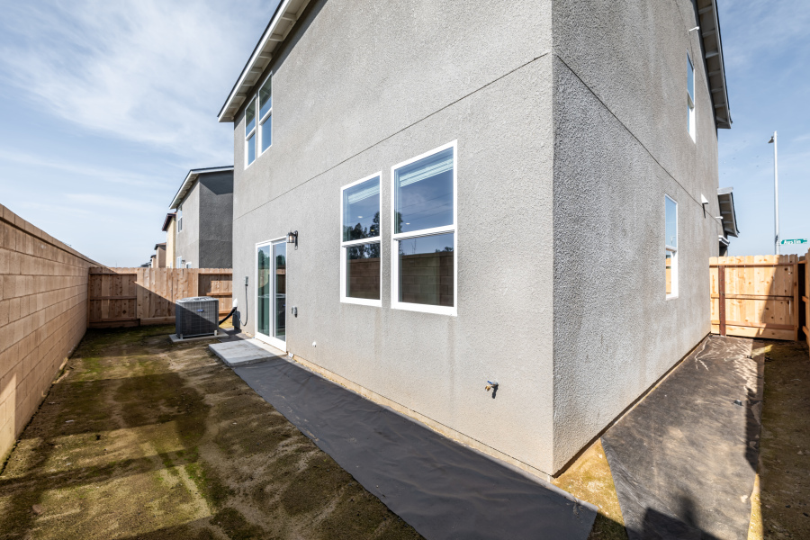 A building with a fence around it.