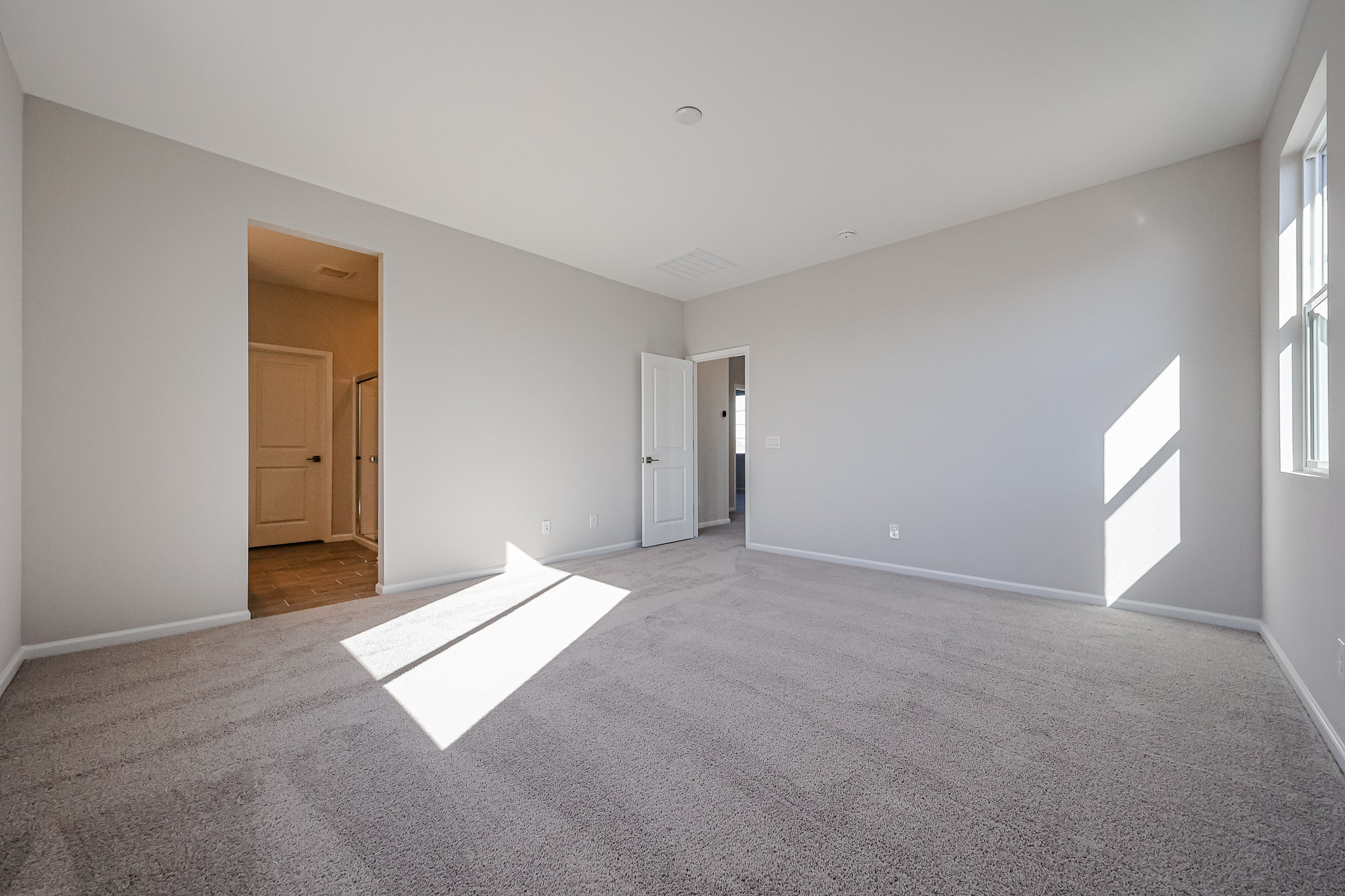 A room with white walls.