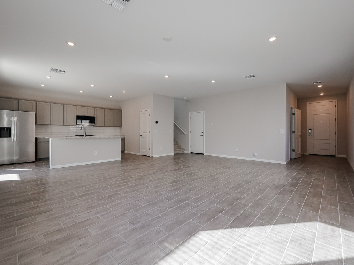 A large empty kitchen.