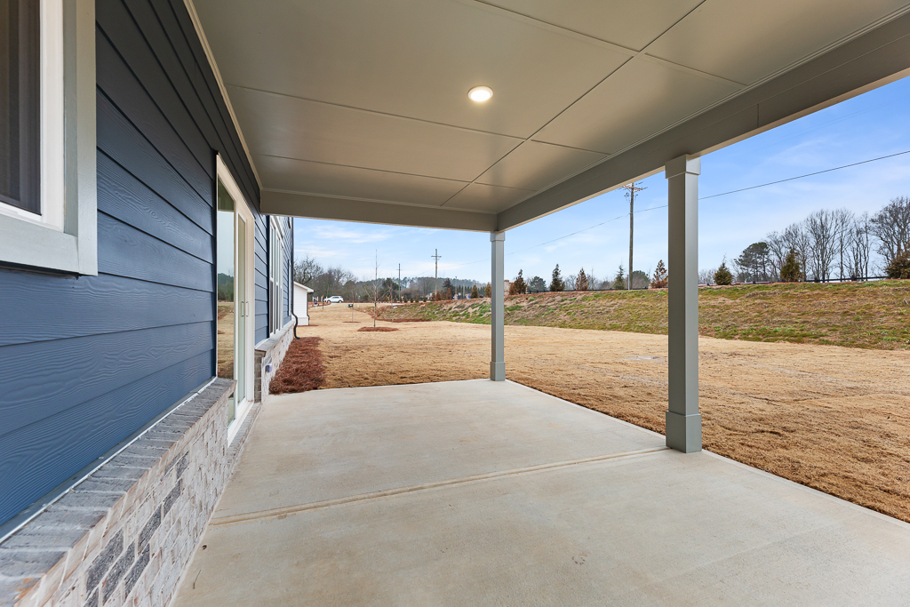 A building with a walkway.