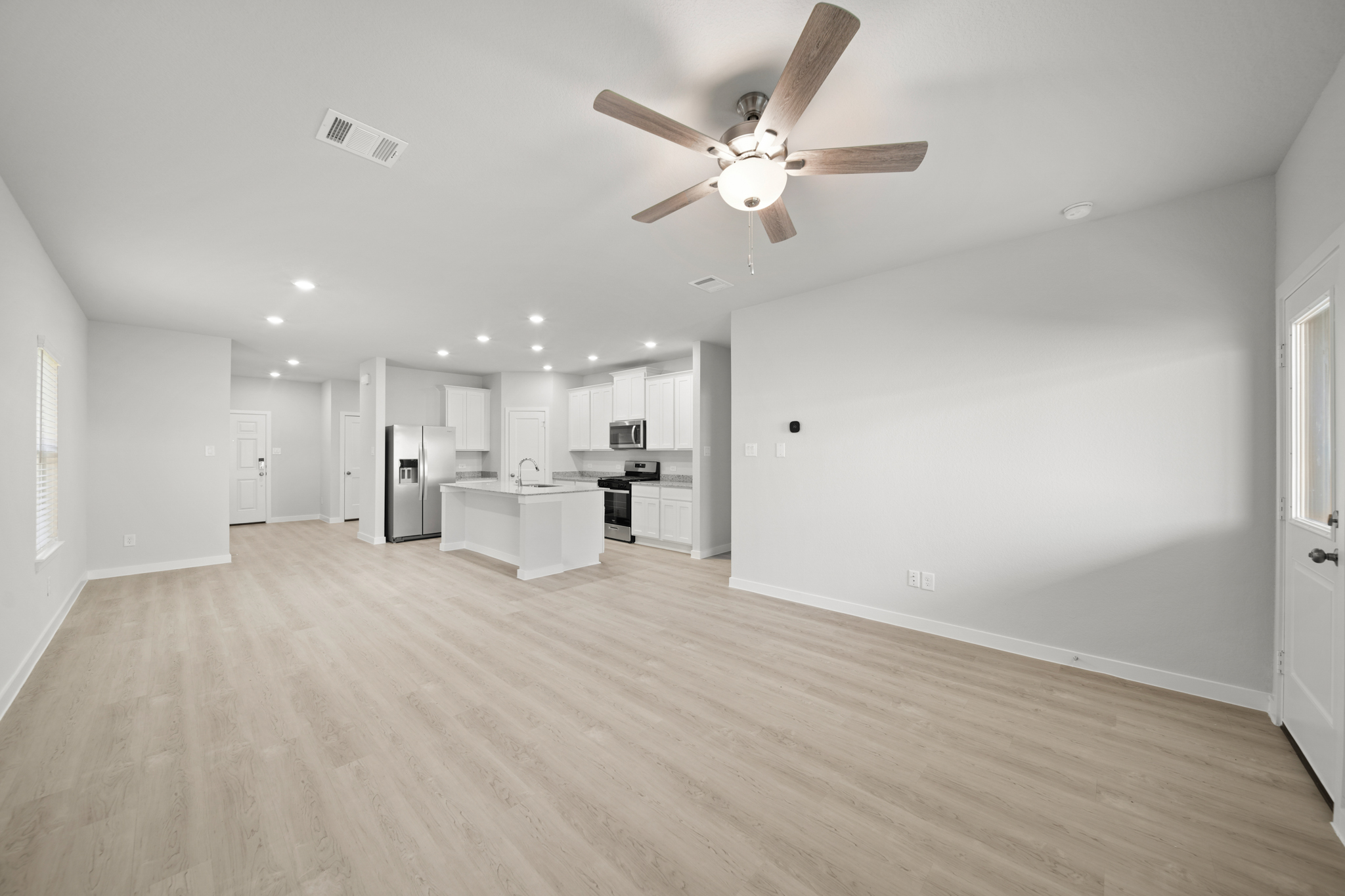 A large empty kitchen.