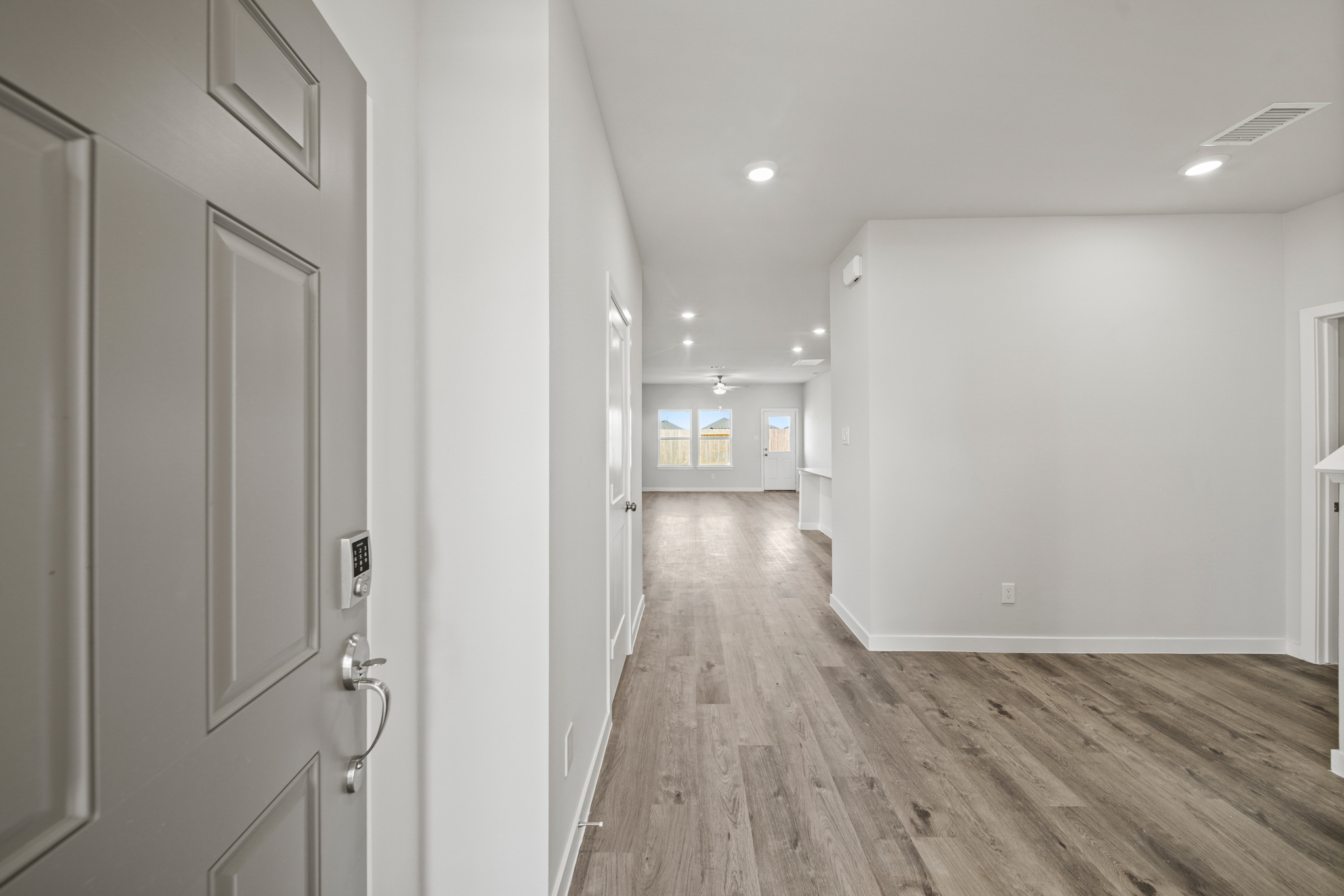 A room with white walls.