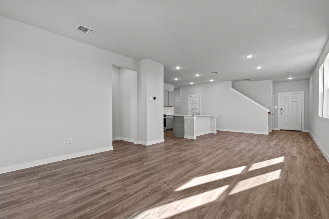 A room with white walls.