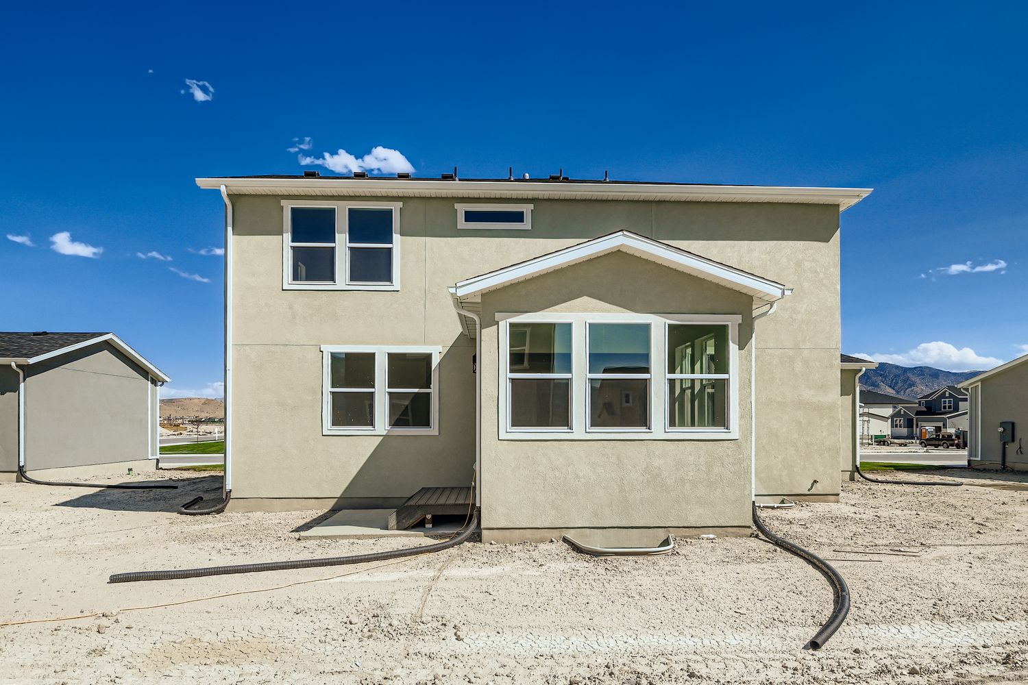 A house under construction.